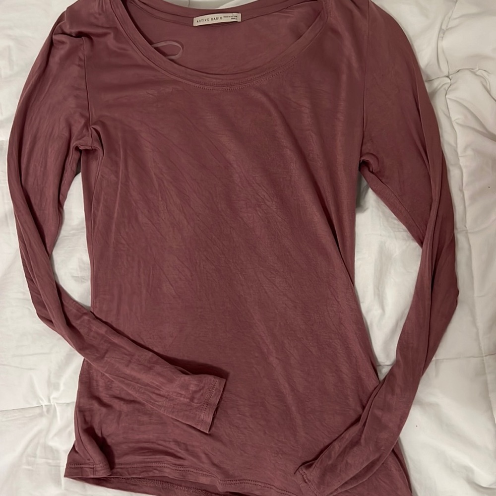 rarely worn long sleeve silk tee